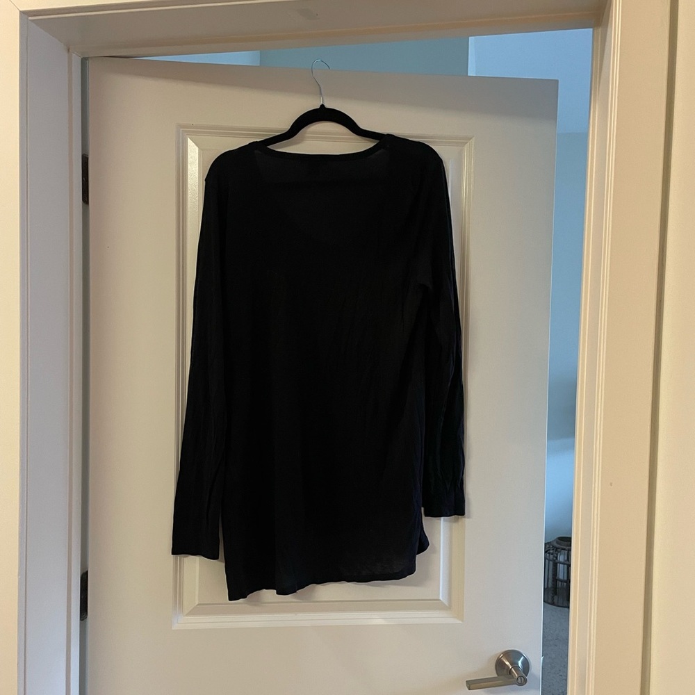 J Crew Black Tunic Tee